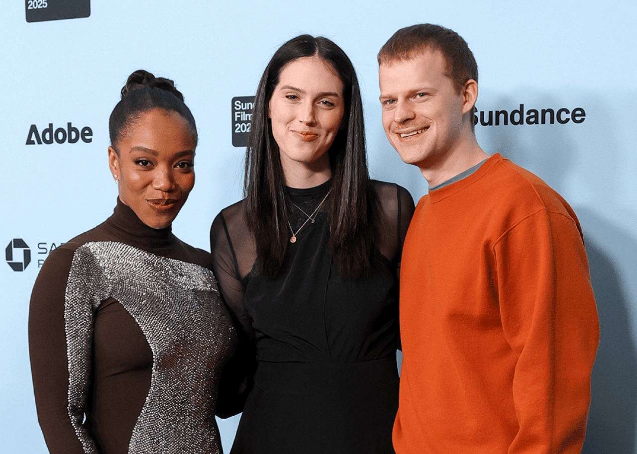 Naomi Ackie, Eva Victor and Lucas Hedges attend the 