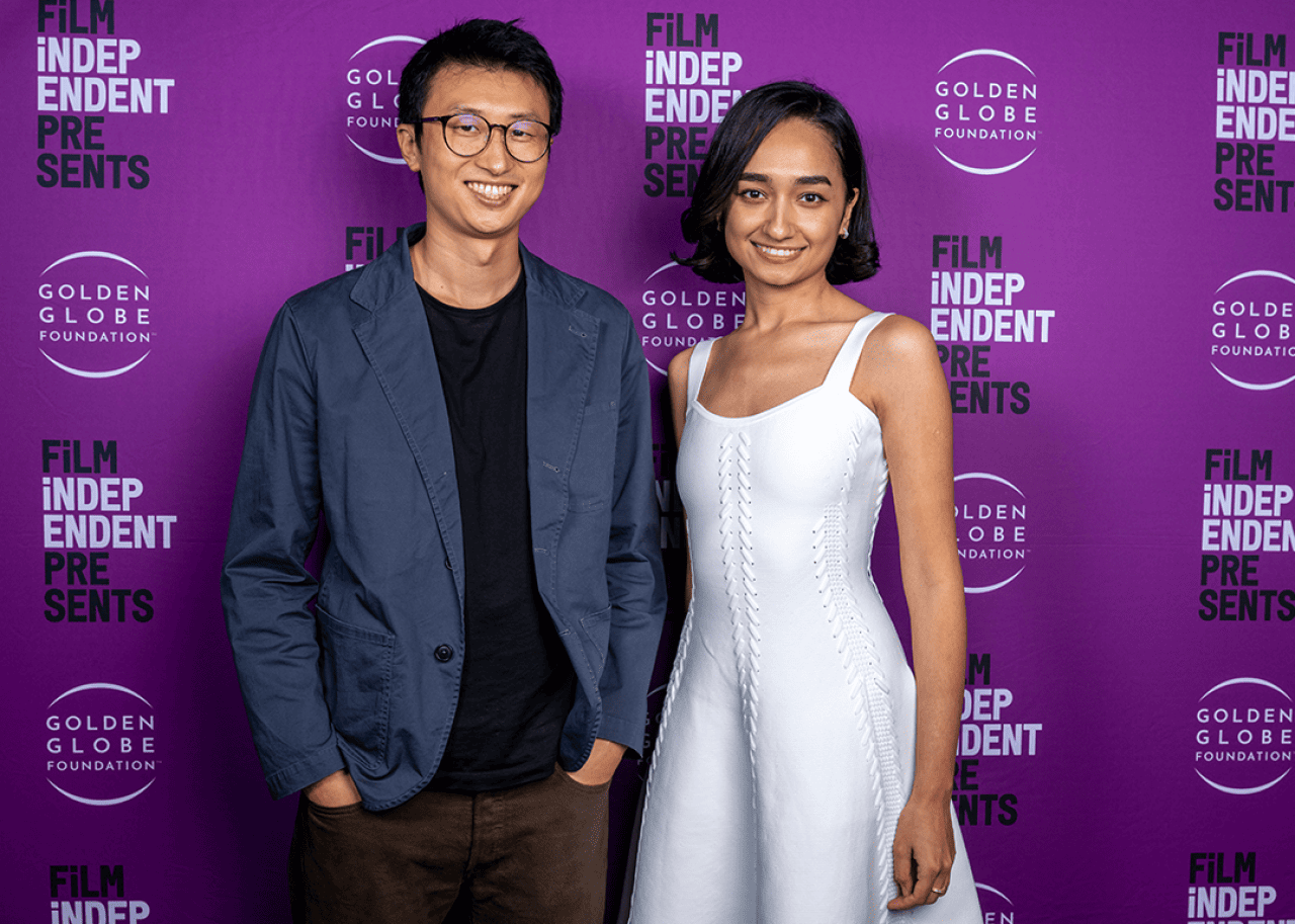 Bing Liu and Sebiye Behtiyar attend the Film Independent Special Screening of 