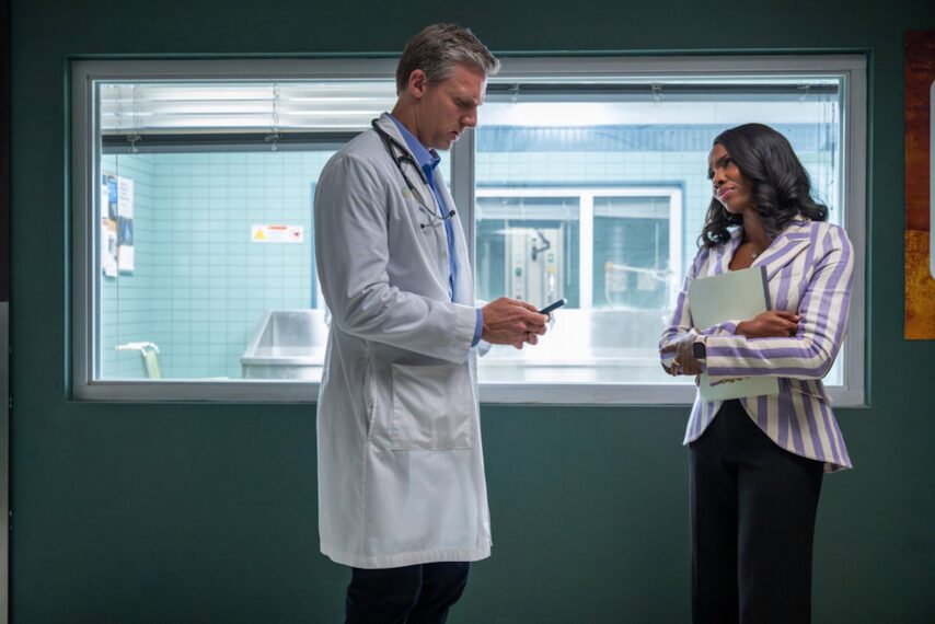 Teddy Sears as Dr. Josh Nichols, Tamberla Perry as Dr. Carol Pierce — 'Brilliant Minds' Season 2 Episode 4 